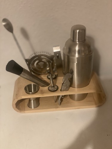 Cocktail making kit bamboo - cocktail,
