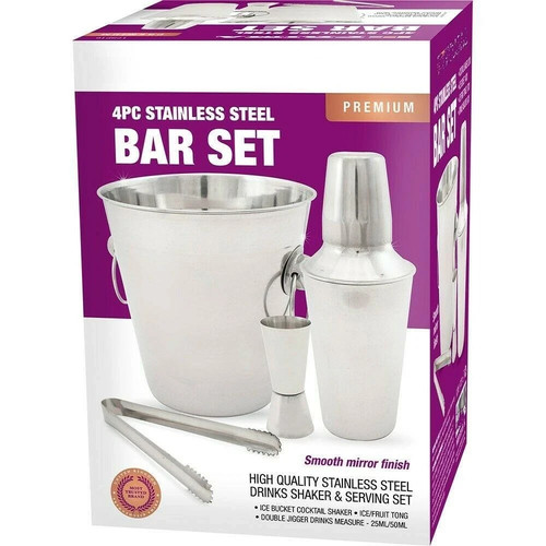 4pc stainless steel cocktail - 4pc,