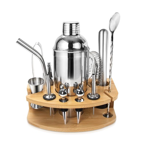 Cocktail shaker set with stand - set,
