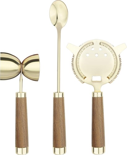 Brass cocktail mixing - cocktail, set