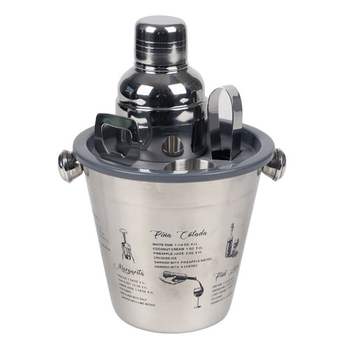 5pcs cocktail shaker set mixer - 5pcs,